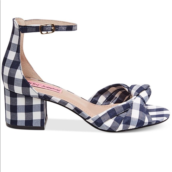 betsey johnson gingham shoes